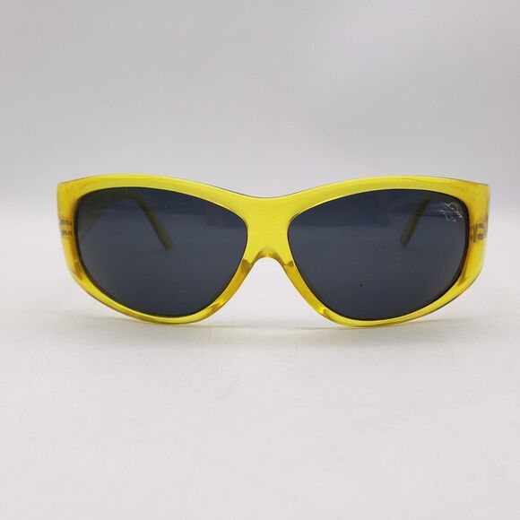 Vintage BLACK FLYS Sunglasses 'Kid's Kick' Clear Yellow VTG - Picture 2 of 11